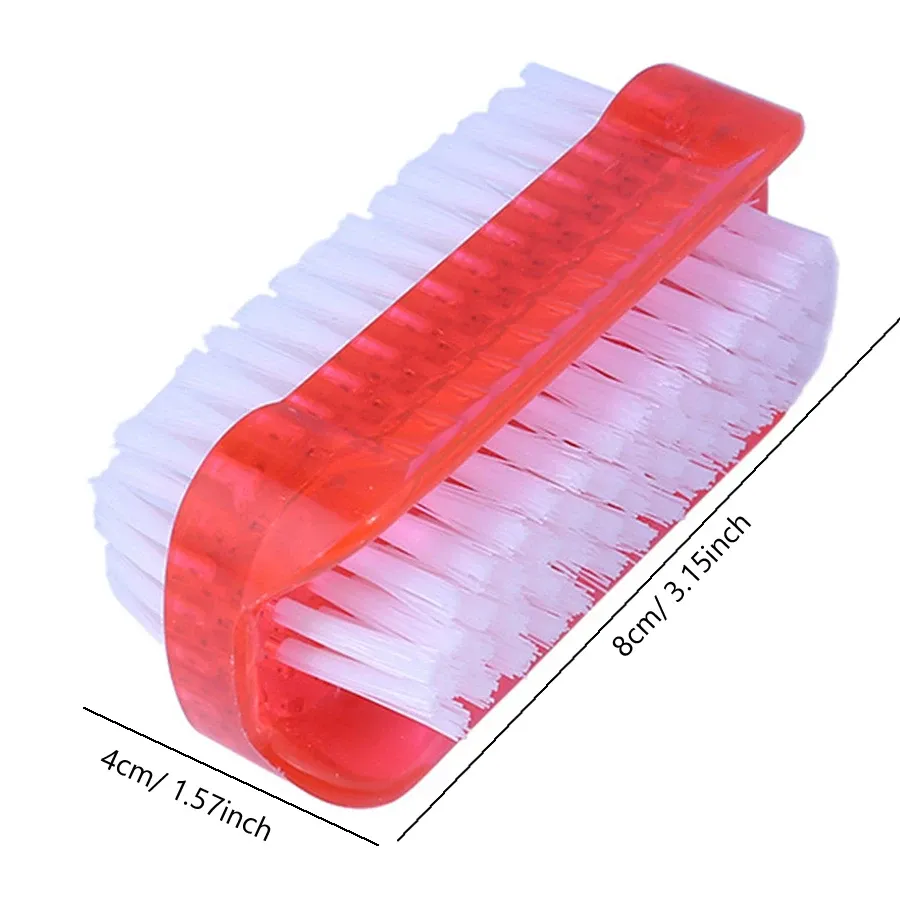 Brosse de nettoyage des ongles double face, usage