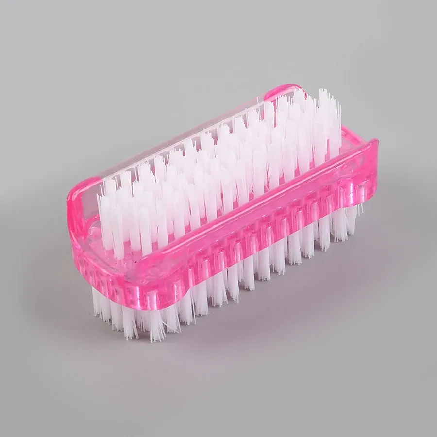 Brosse de nettoyage d'ongles double face, outil de manucure et de pédicure, idéale pour les ongles des mains et des pieds 9