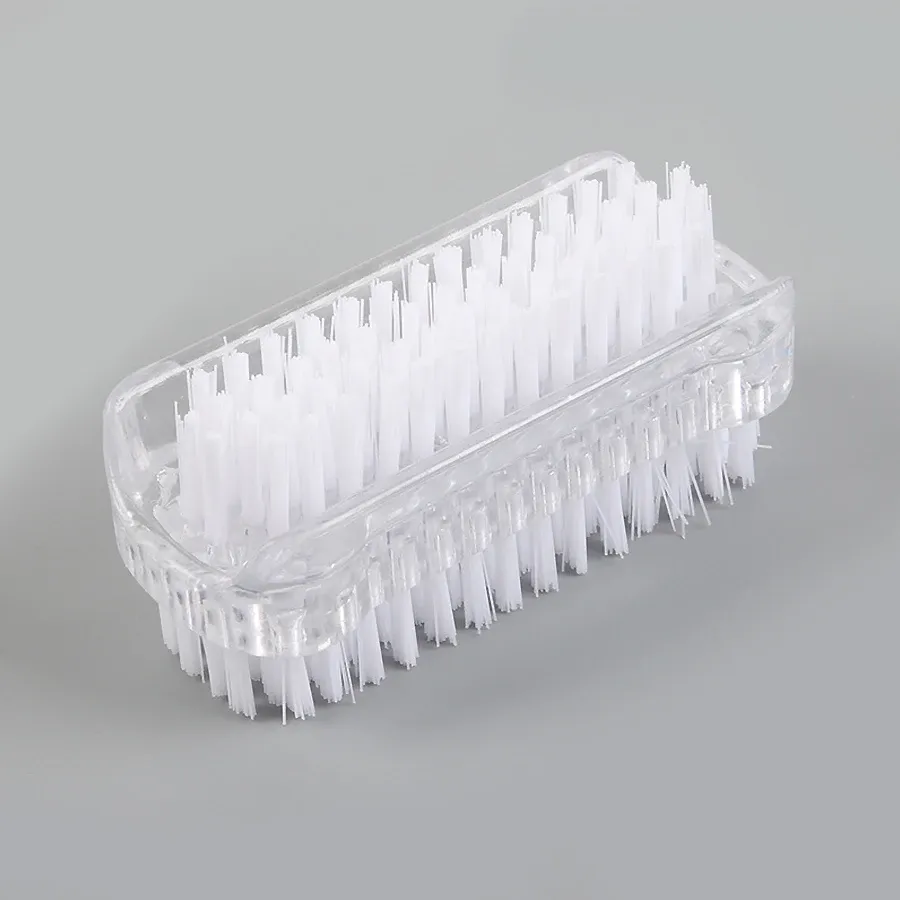 Brosse de nettoyage d'ongles double face, outil de manucure et de pédicure, idéale pour les ongles des mains et des pieds 7