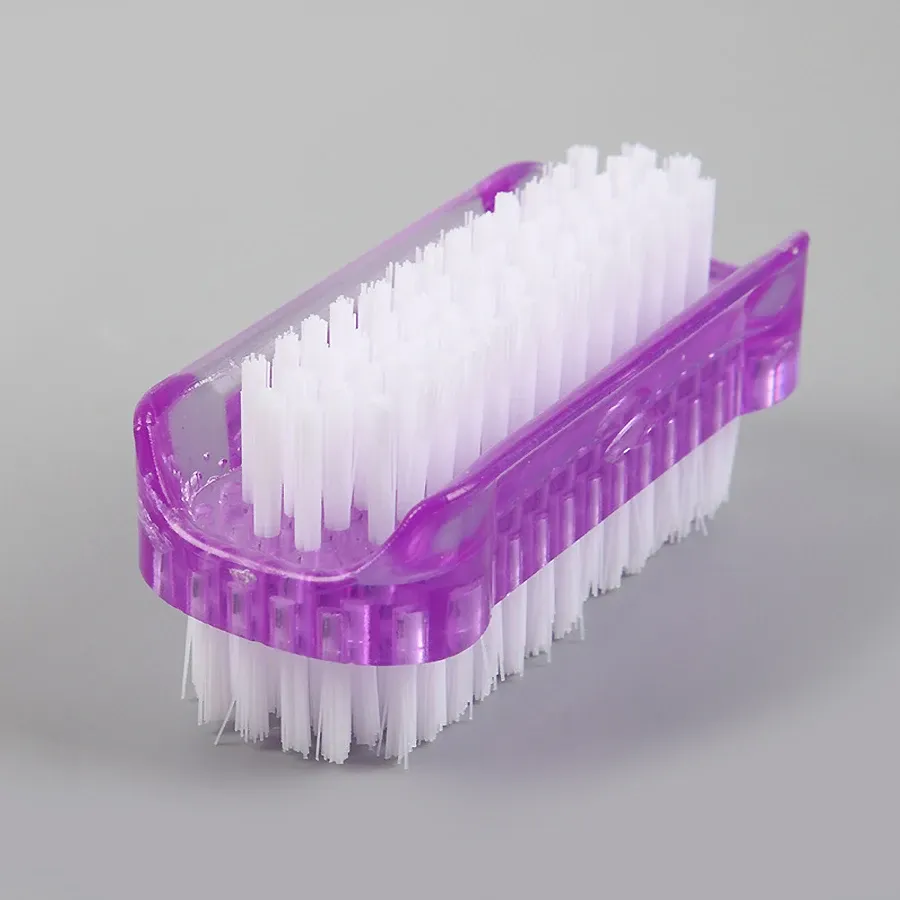Brosse de nettoyage d'ongles double face, outil de manucure et de pédicure, idéale pour les ongles des mains et des pieds 8