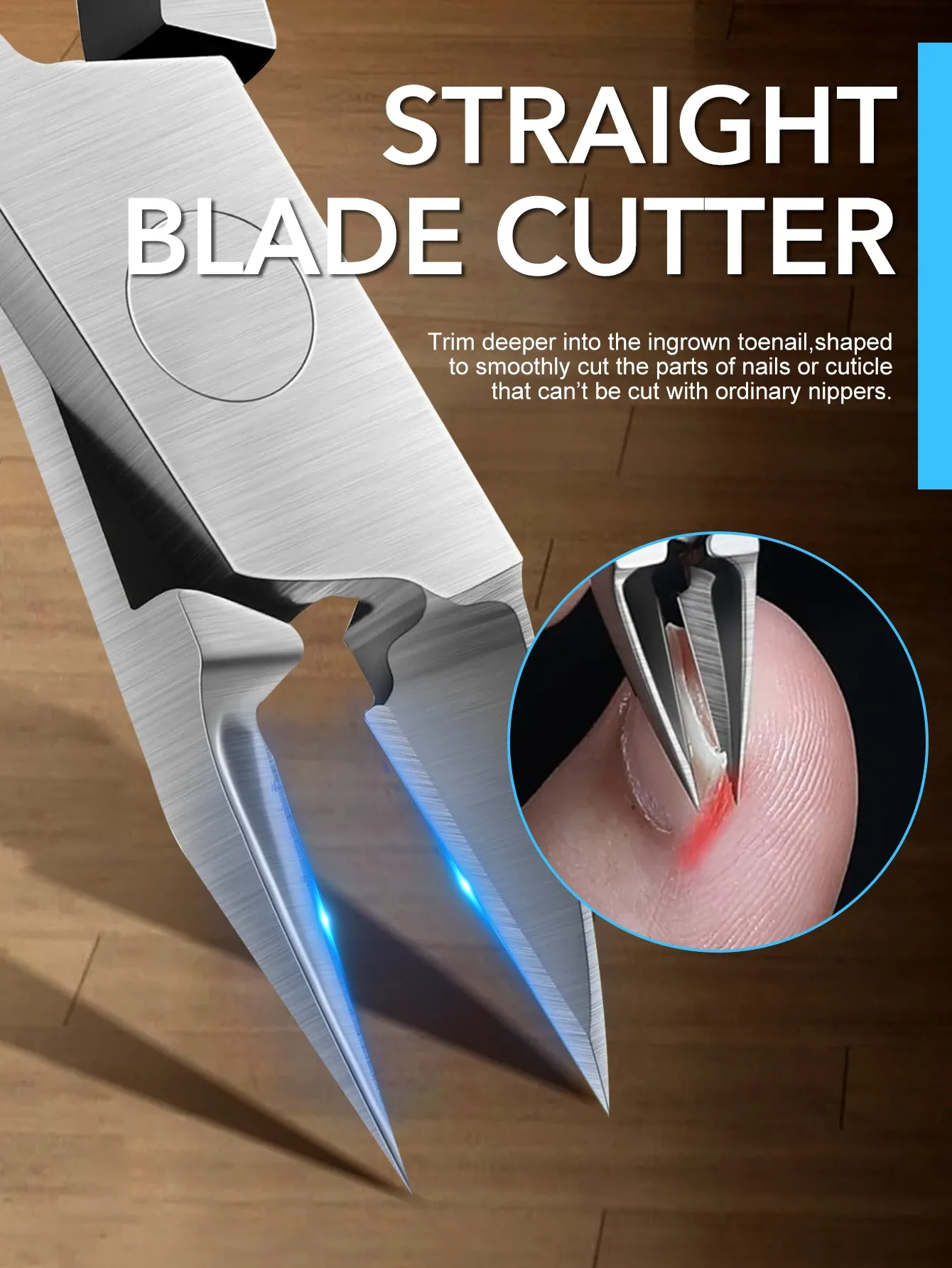 Coupe-ongles en situation d'utilisation