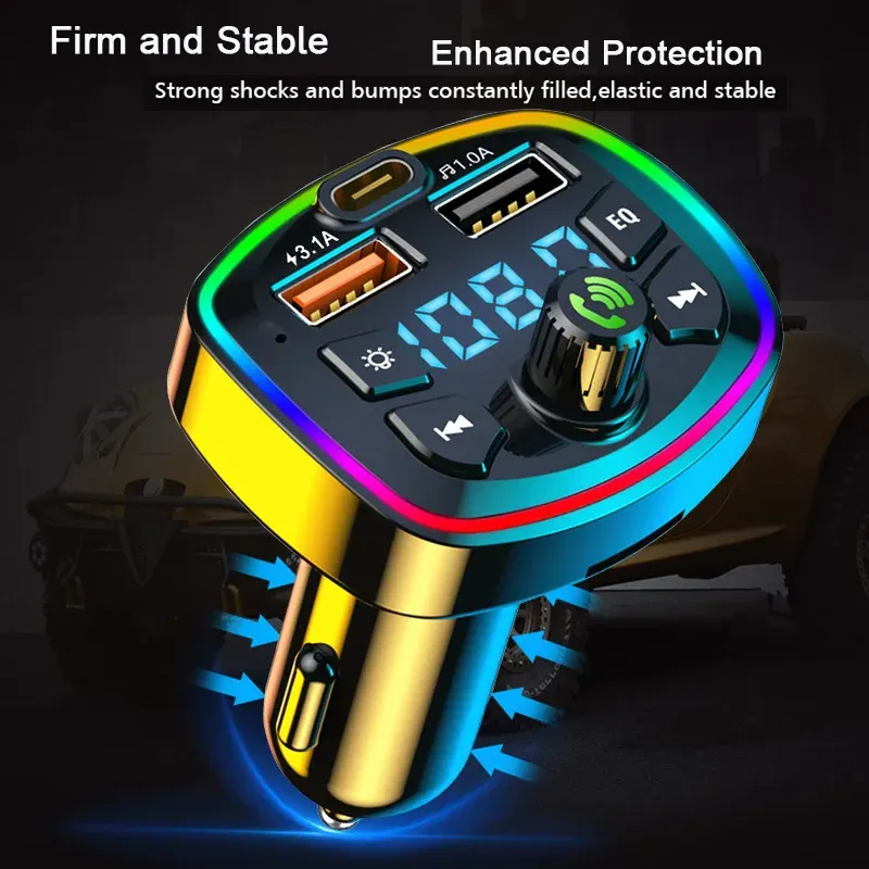 Transmetteur FM Bluetooth pour voiture, installation
