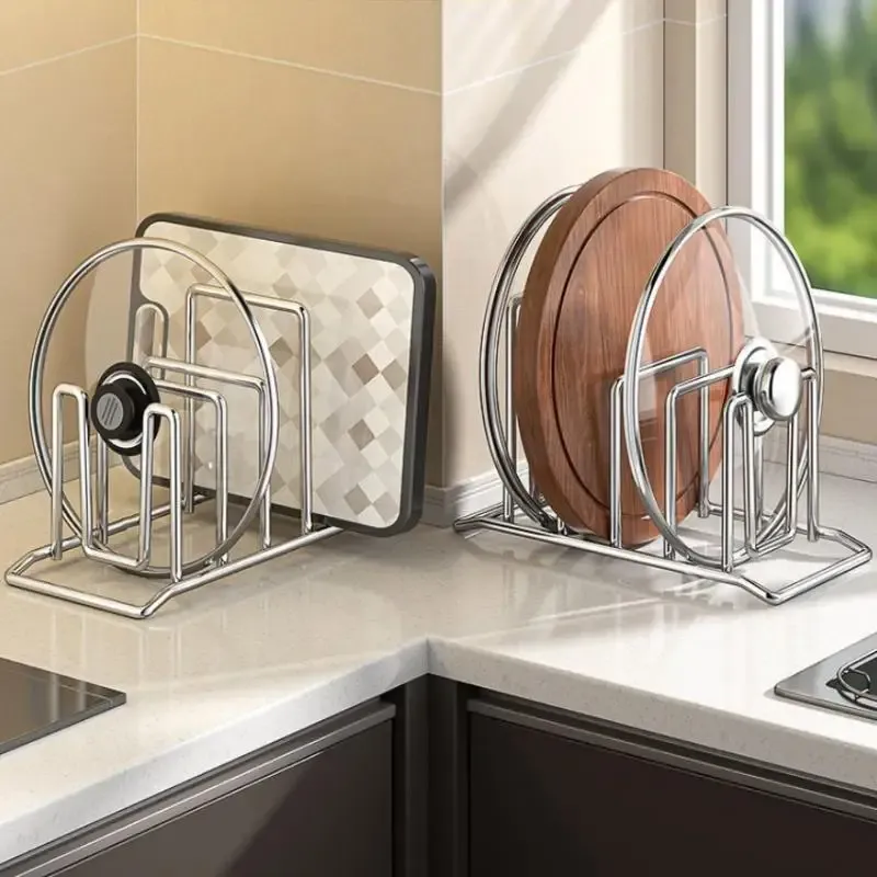 Support de rangement intégré dans une cuisine moderne