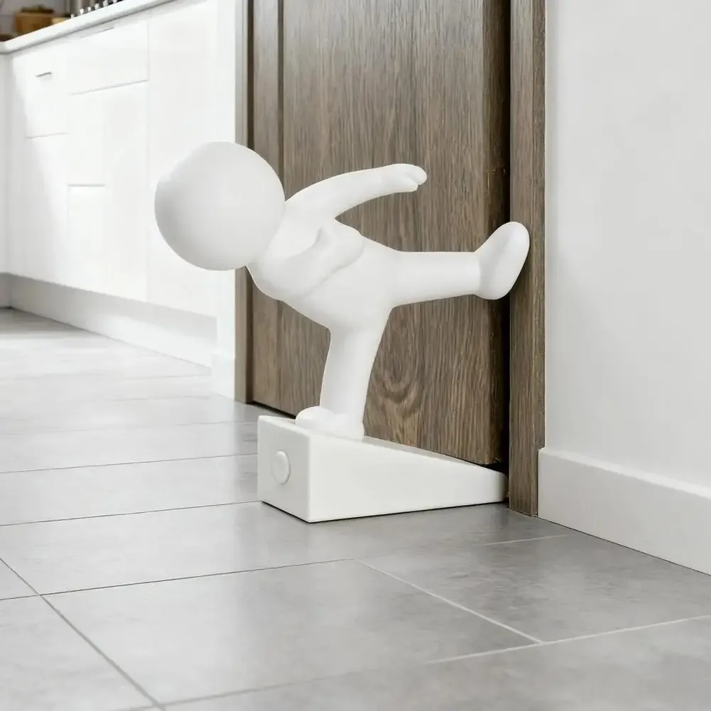 Butée de porte humanoïde lestée antidérapante en PLA, protection anti-rayures pour sol 3