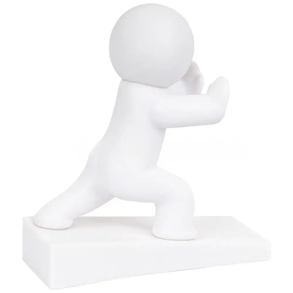 Butée de porte humanoïde lestée antidérapante en PLA, protection anti-rayures pour sol 8