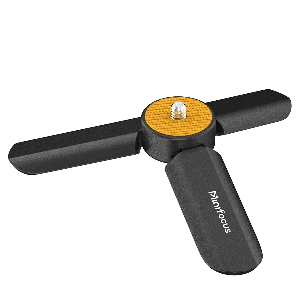 Mini trépied de table portable avec vis 1/4" pour caméra GoPro, support de bureau compact pour vlog, anneau lumineux et stabilisateur de téléphone 6
