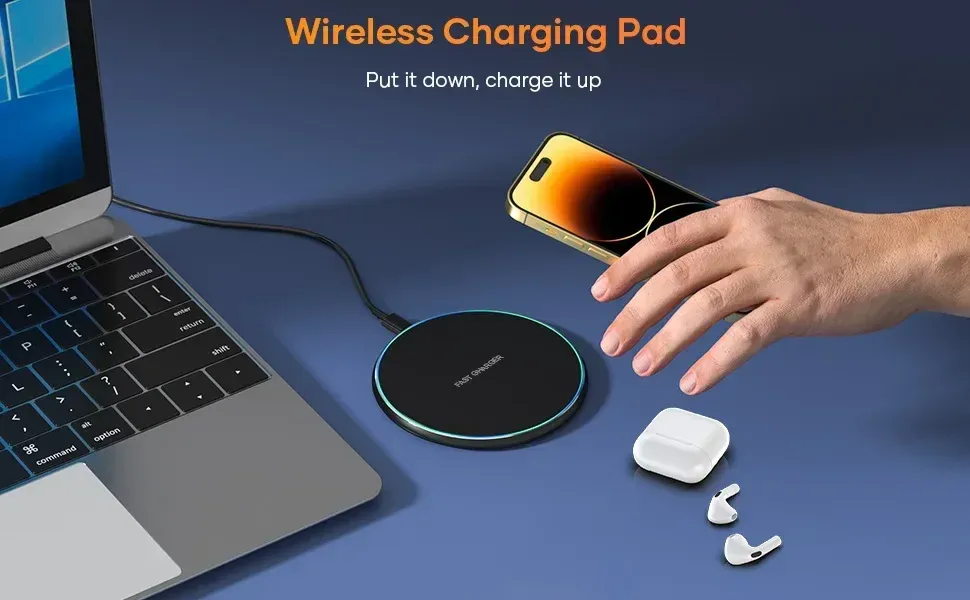 Support de chargeur sans fil LED, utilisation au quotidien