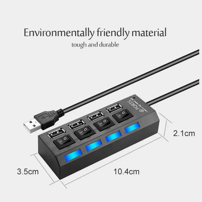 Hub USB en situation d'utilisation