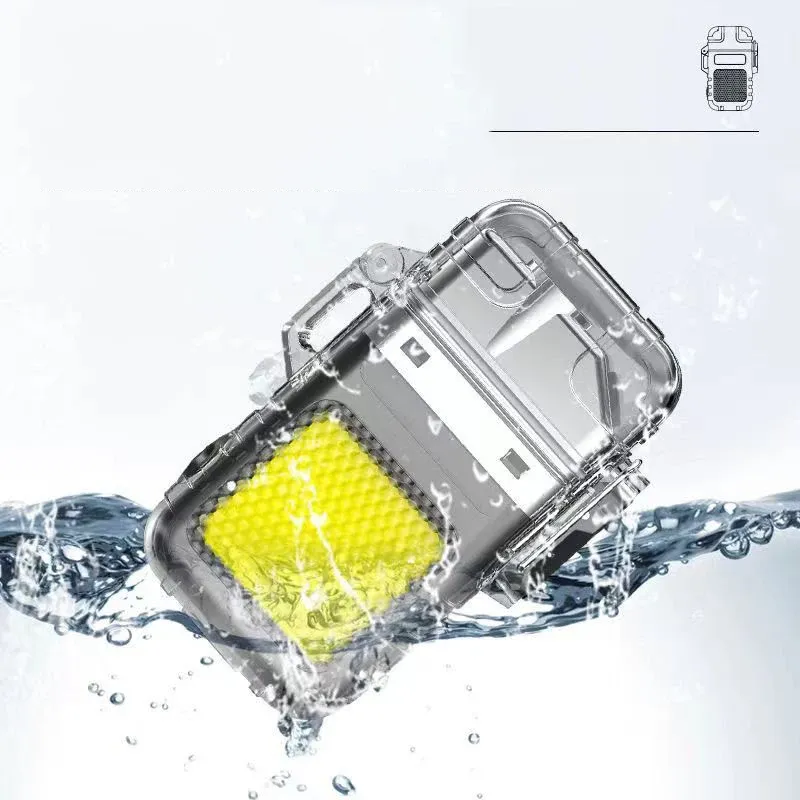 Briquet à Arc Rechargeable Multifonction avec Lampe de Poche et Porte-clés Compact 2