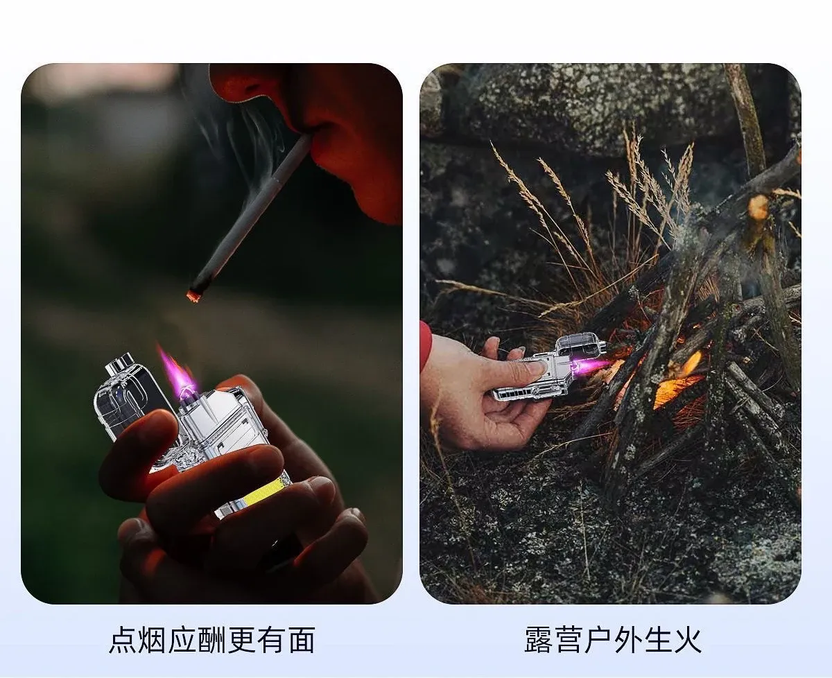 Briquet à arc en situation d'utilisation