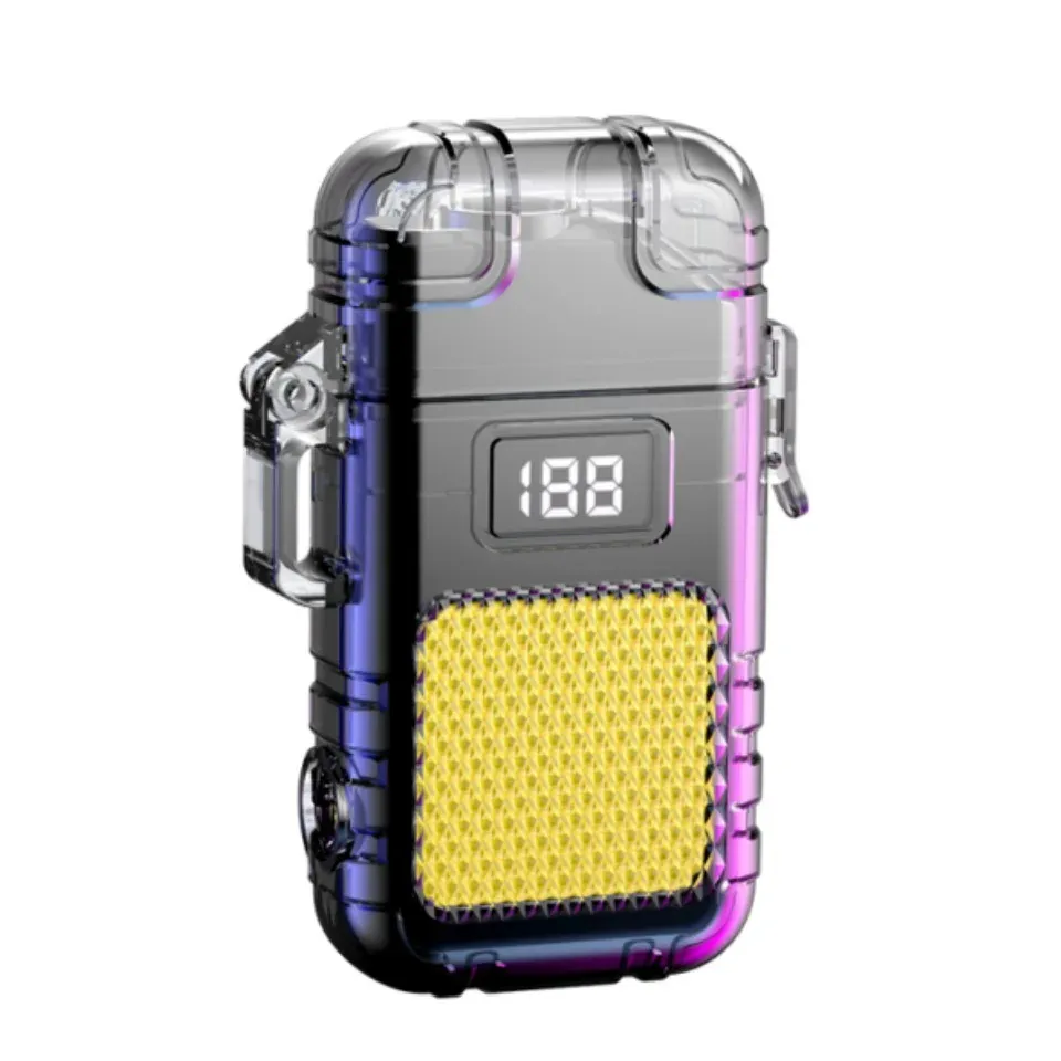 Briquet à Arc Rechargeable Multifonction avec Lampe de Poche et Porte-clés Compact 7