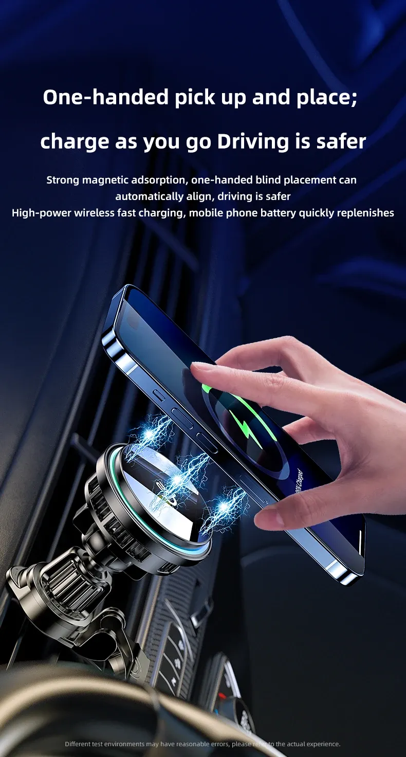 Installation du chargeur sur la grille de ventilation
