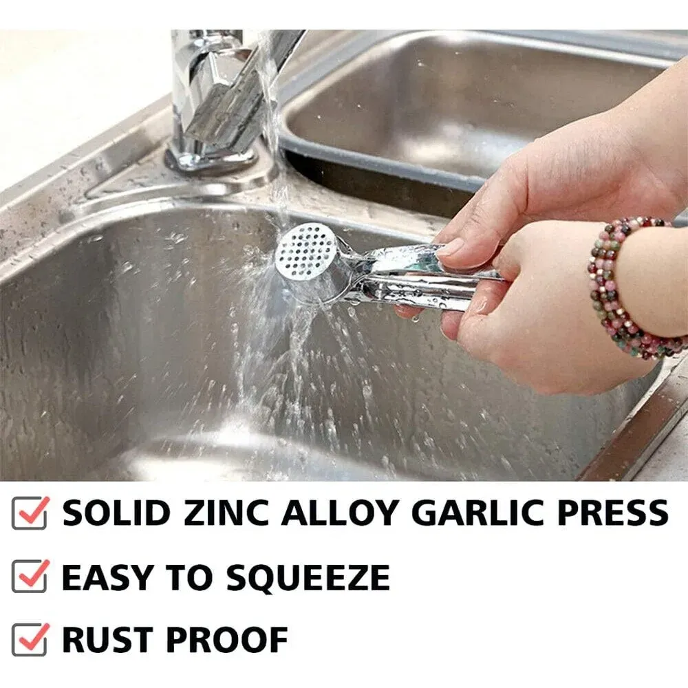 Presse-ail en acier inoxydable 4