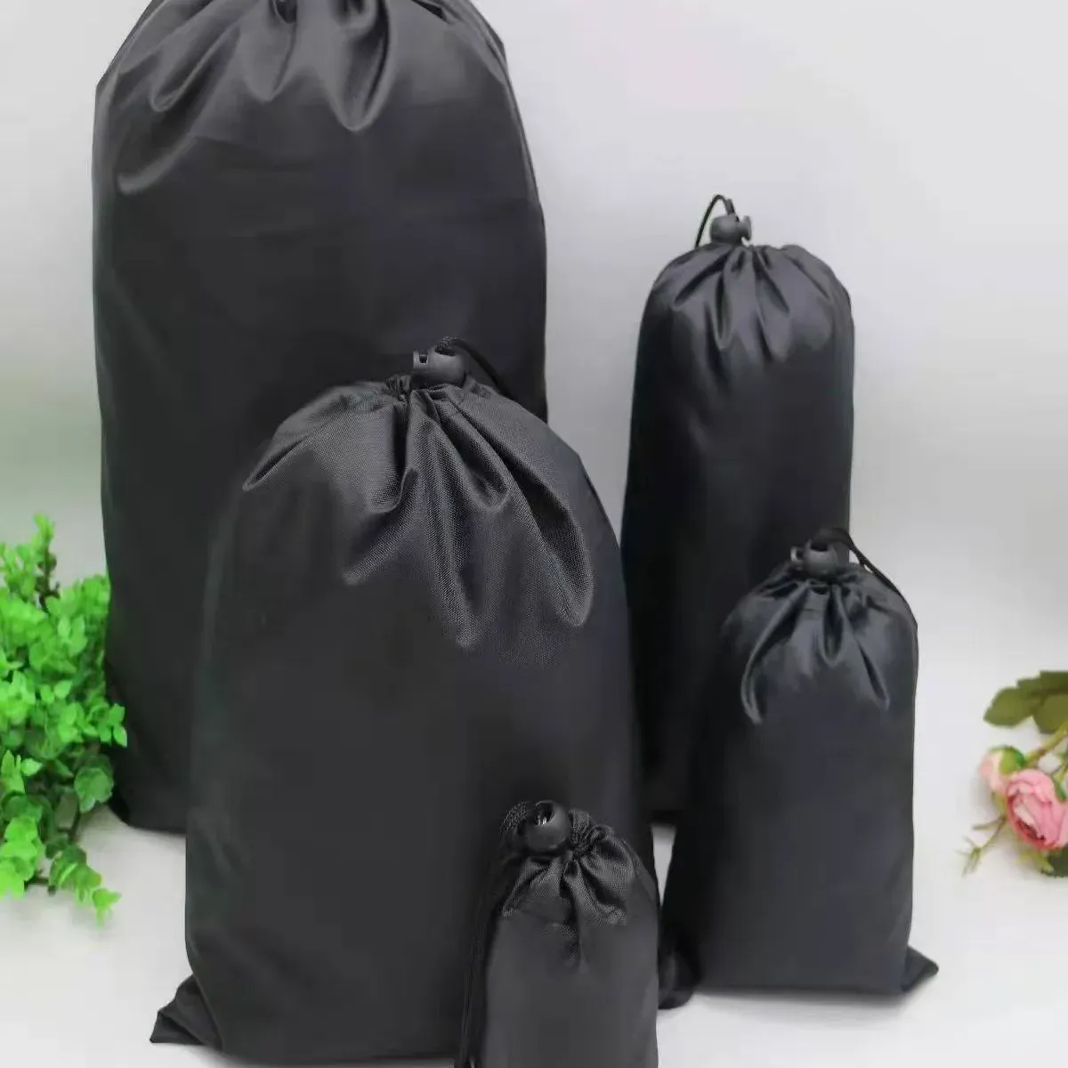 Sac à cordon étanche en nylon pour chaussures et sous-vêtements, idéal pour le sport et les voyages 2