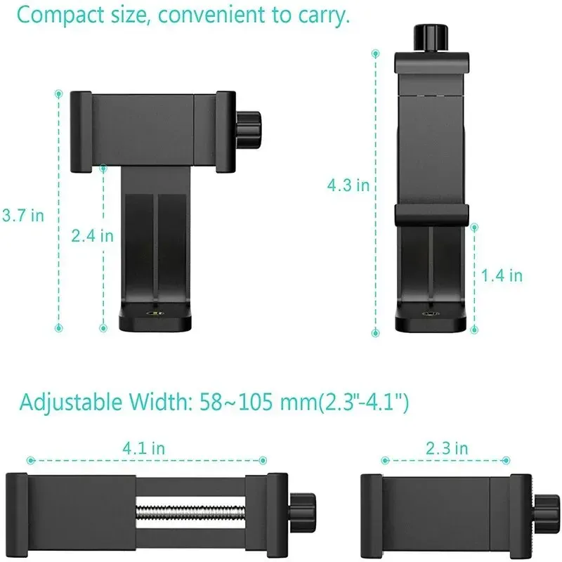 Support trépied universel pour smartphone et tablette avec adaptateur à griffe porte-accessoires 5