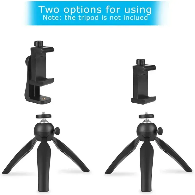 Support trépied universel pour smartphone et tablette avec adaptateur à griffe porte-accessoires 6