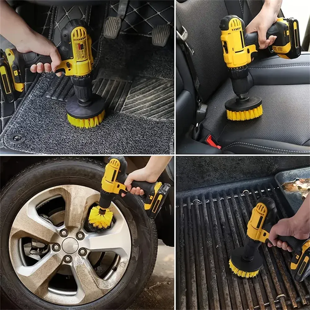 Détail des brosses de nettoyage