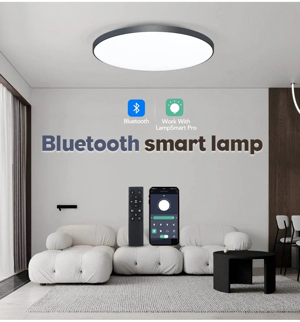 Plafonnier LED intelligent vue de détail
