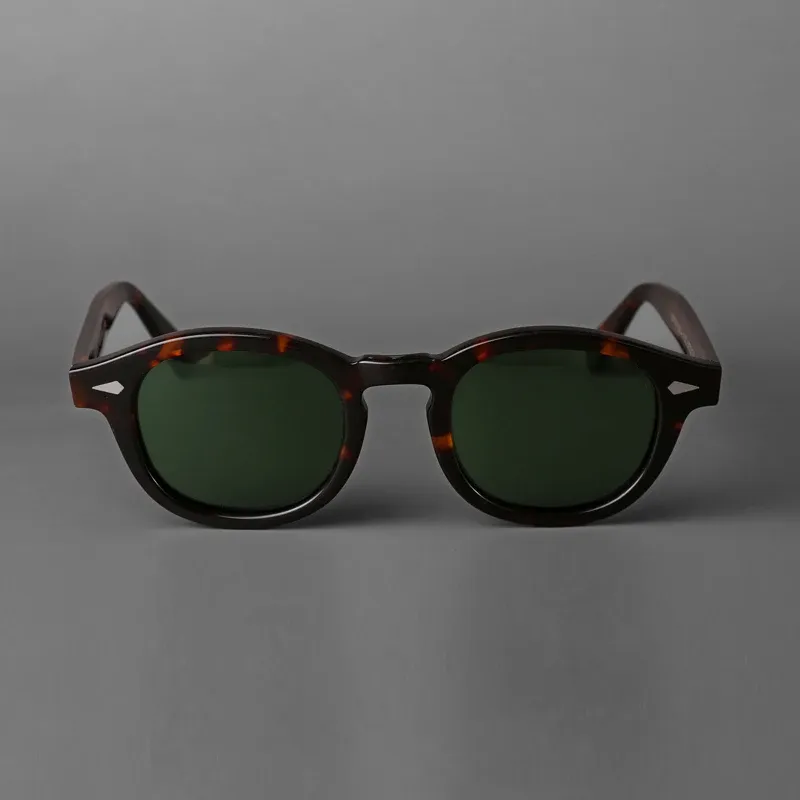 Lunettes de soleil polarisées unisexes à monture en acétate vintage 4