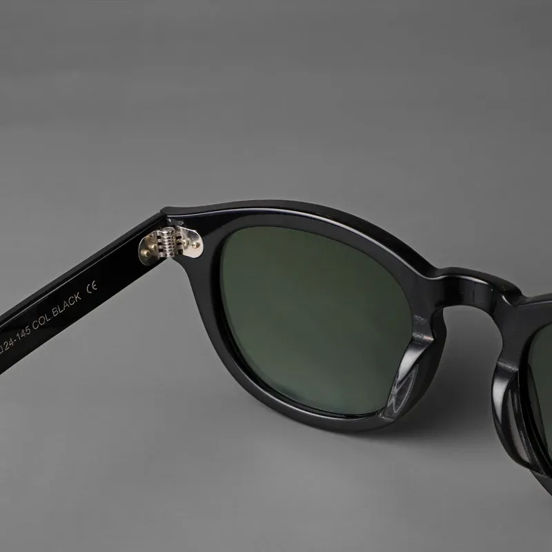 Lunettes de soleil polarisées unisexes à monture en acétate vintage 5