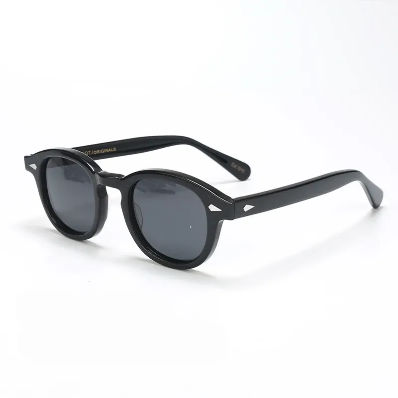 Lunettes de soleil polarisées unisexes à monture en acétate vintage 8