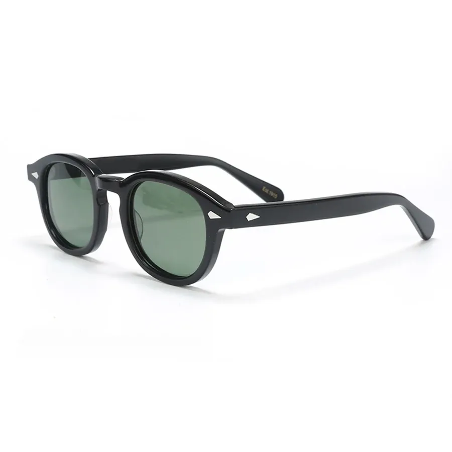 Lunettes de soleil polarisées unisexes à monture en acétate vintage 20