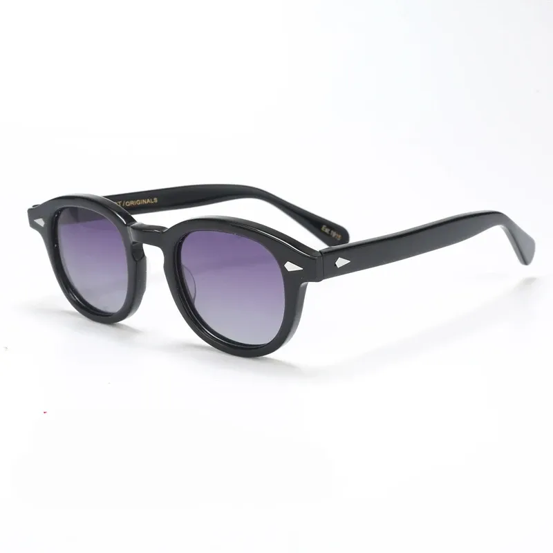 Lunettes de soleil polarisées unisexes à monture en acétate vintage 21