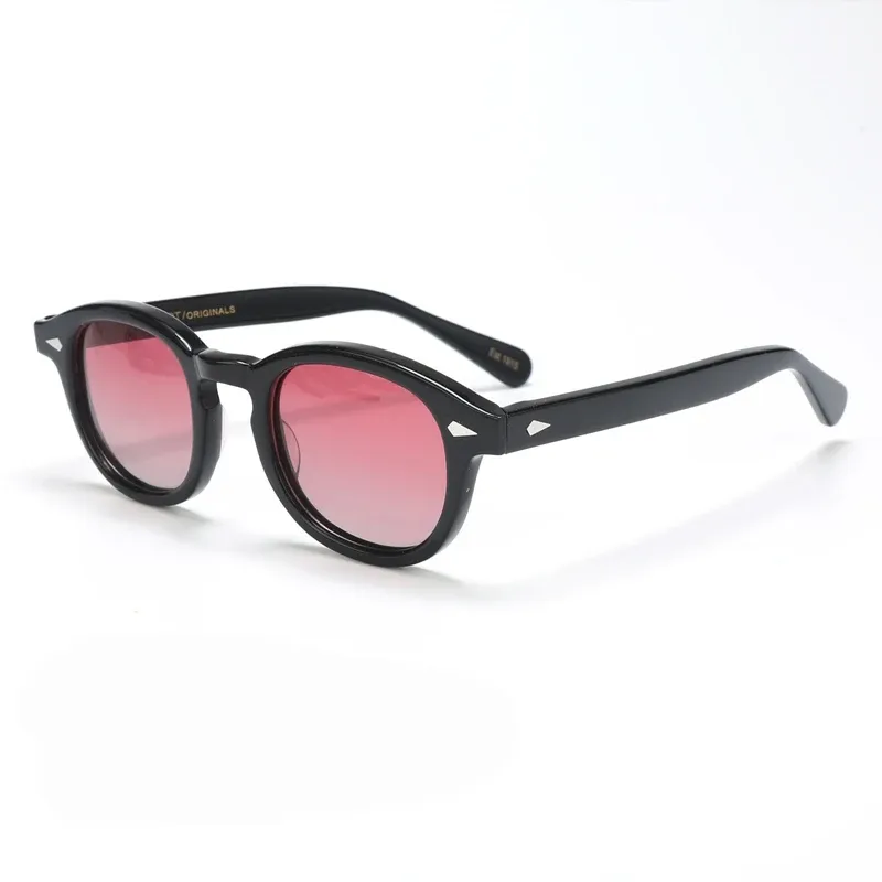 Lunettes de soleil polarisées unisexes à monture en acétate vintage 22