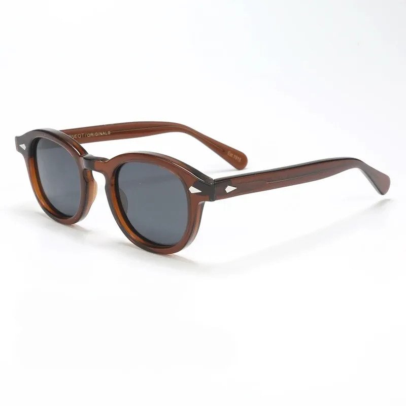 Lunettes de soleil polarisées unisexes à monture en acétate vintage 10