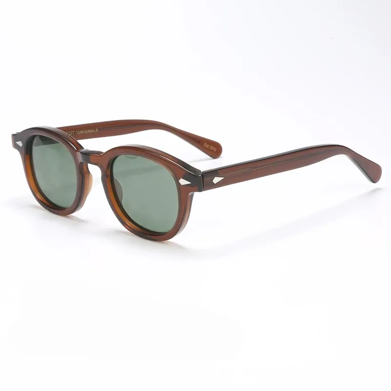 Lunettes de soleil polarisées unisexes à monture en acétate vintage 11