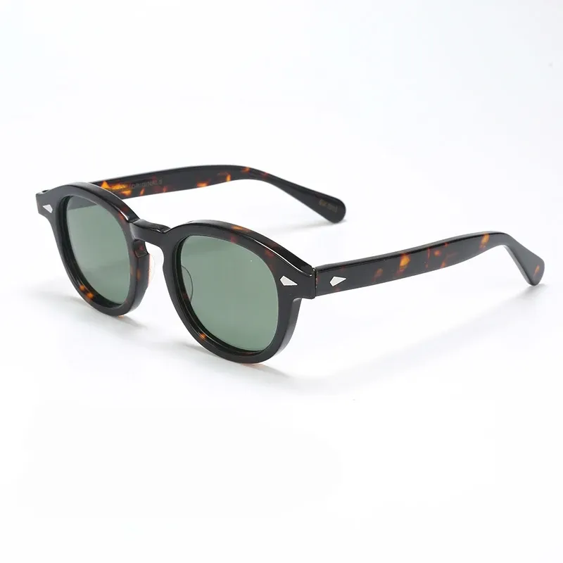 Lunettes de soleil polarisées unisexes à monture en acétate vintage 33