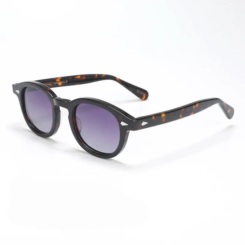 Lunettes de soleil polarisées unisexes à monture en acétate vintage 35