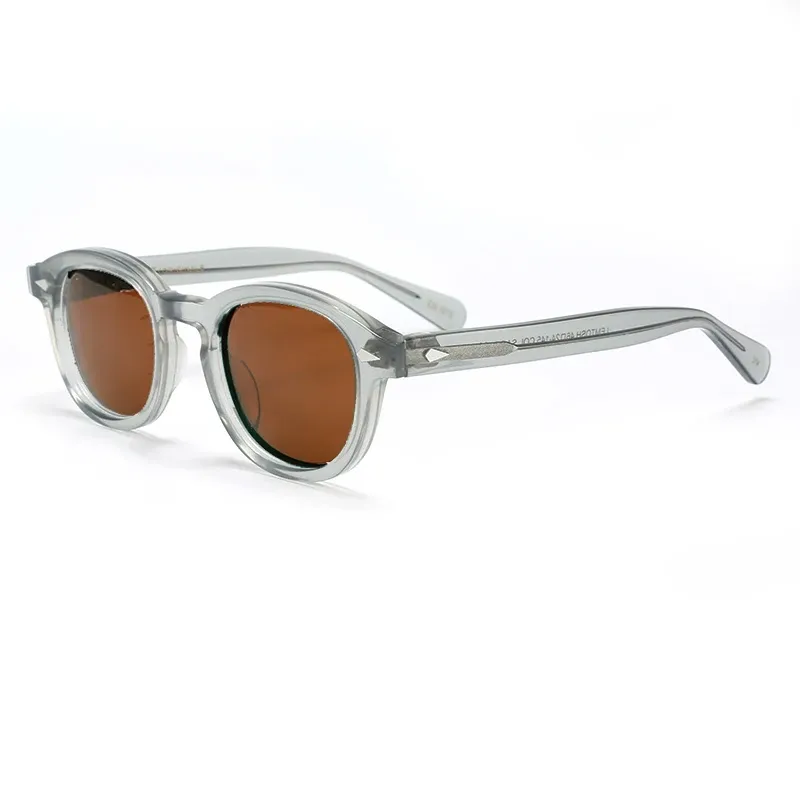 Lunettes de soleil polarisées unisexes à monture en acétate vintage 25