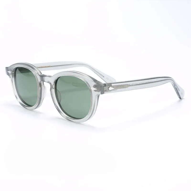 Lunettes de soleil polarisées unisexes à monture en acétate vintage 28