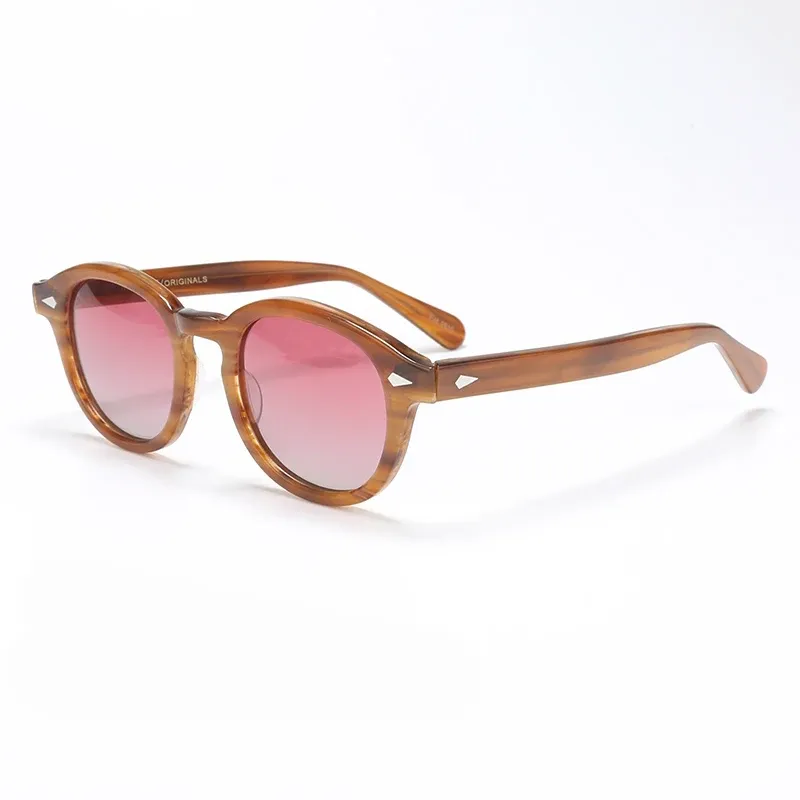 Lunettes de soleil polarisées unisexes à monture en acétate vintage 36