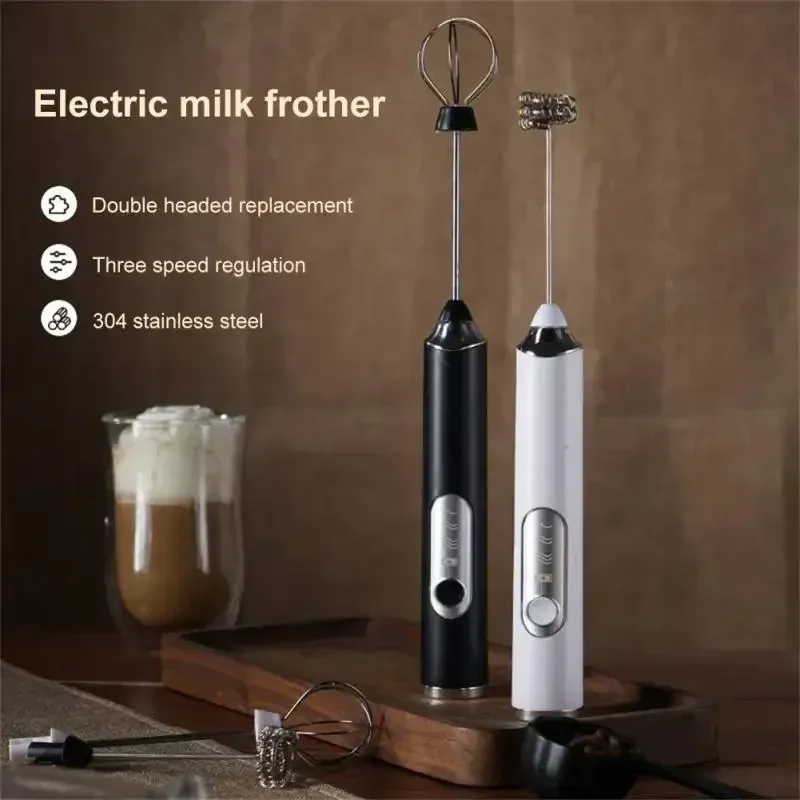 Mousseur à lait électrique portatif rechargeable par USB 2