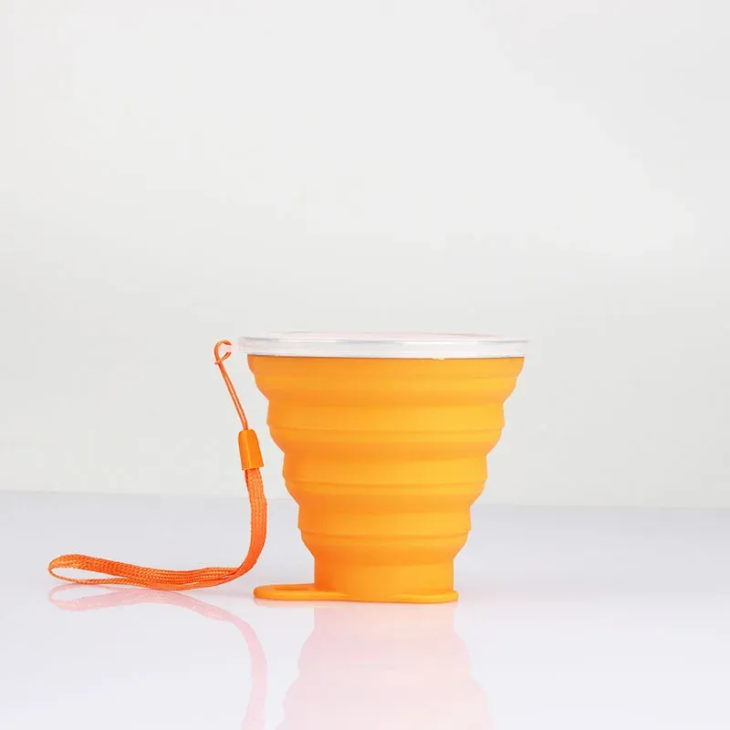 Tasse pliable en silicone télescopique, bouteille d'eau mignonne pour voyage en plein air, tasse pour enfants 7