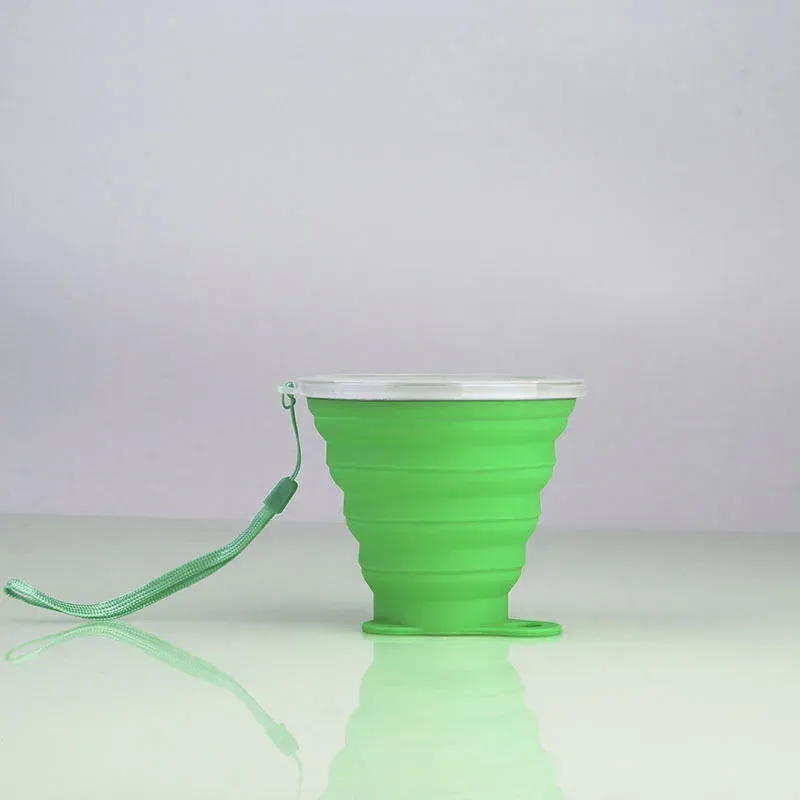 Tasse pliable en silicone télescopique, bouteille d'eau mignonne pour voyage en plein air, tasse pour enfants 11