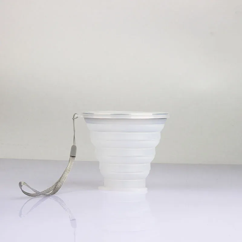Tasse pliable en silicone télescopique, bouteille d'eau mignonne pour voyage en plein air, tasse pour enfants 15