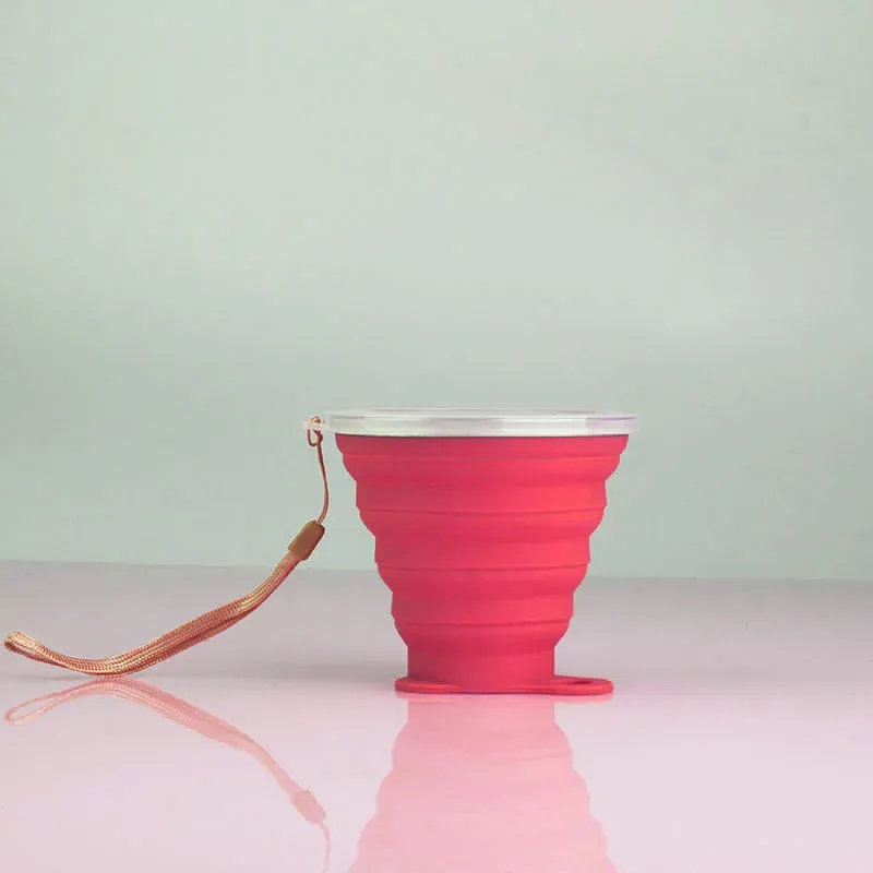 Tasse pliable en silicone télescopique, bouteille d'eau mignonne pour voyage en plein air, tasse pour enfants 13