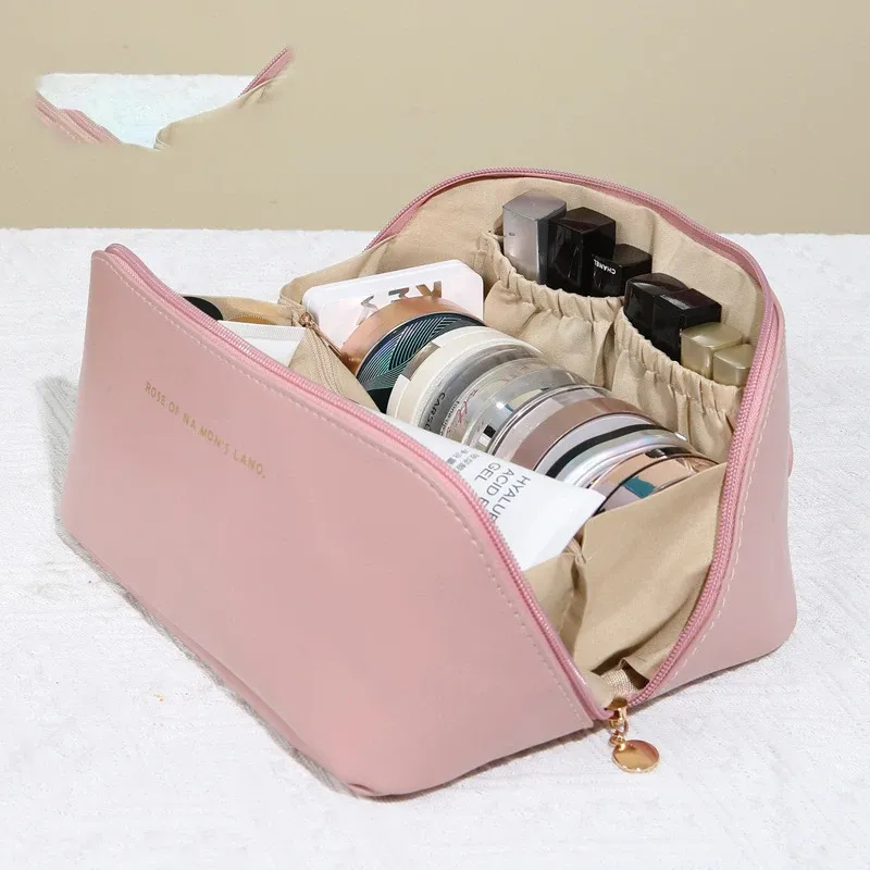 Trousse de maquillage de voyage imperméable et multifonctionnelle pour femme 8