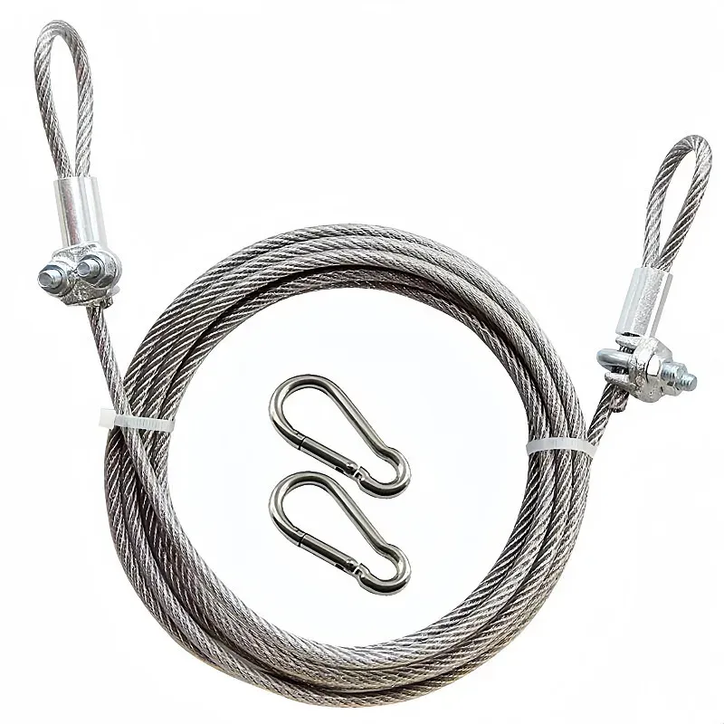 Corde à linge en acier inoxydable épaisse, 2, 5 ou 10 m, imperméable et antirouille, idéale pour le séchage des rideaux et des couettes sur balcon 5