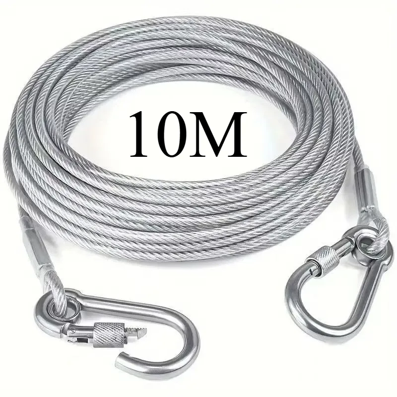 Corde à linge en acier inoxydable épaisse, 2, 5 ou 10 m, imperméable et antirouille, idéale pour le séchage des rideaux et des couettes sur balcon 9