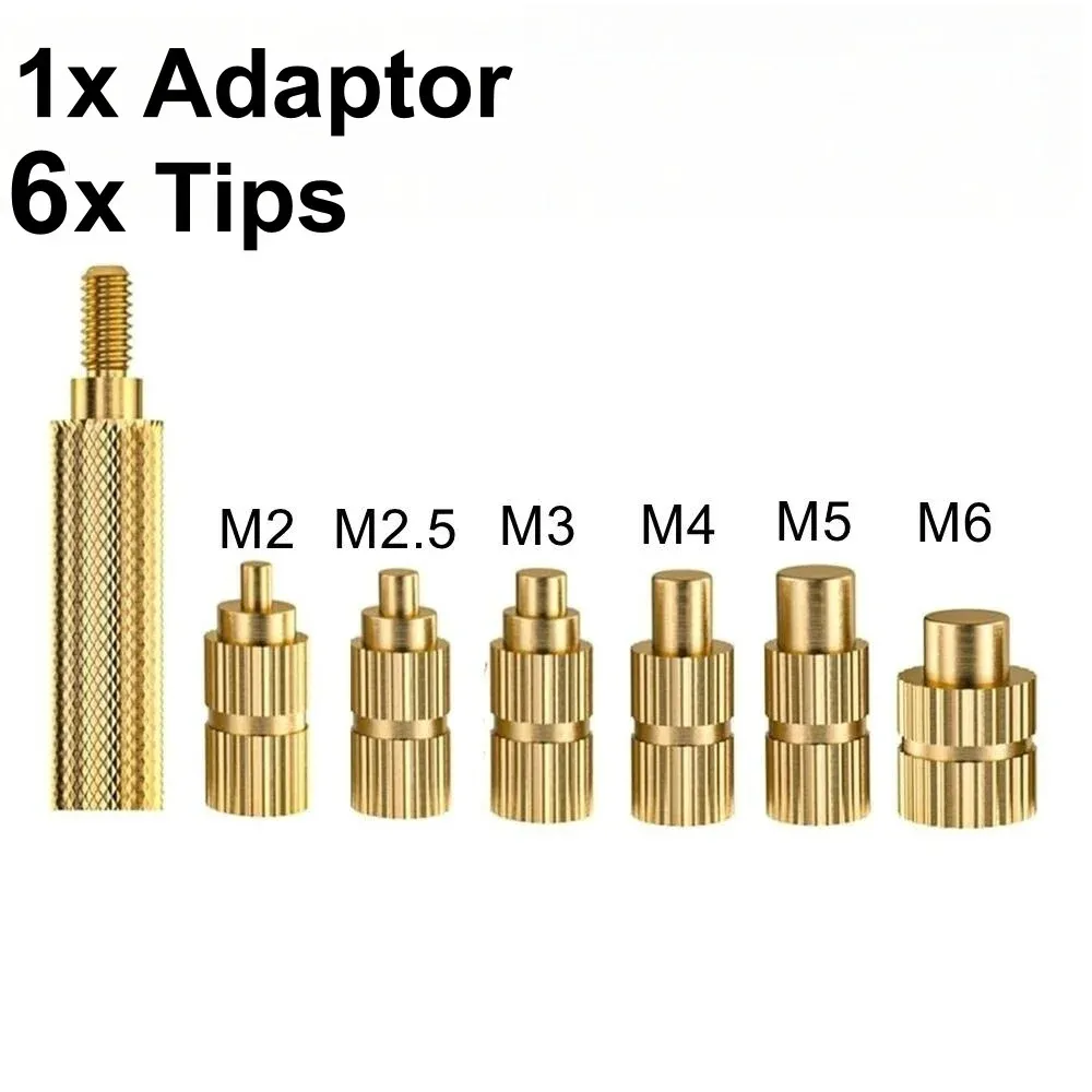 Kit d'inserts filetés à chaleur avec embouts M2 à M8 pour fer à souder 936/937/900M 6