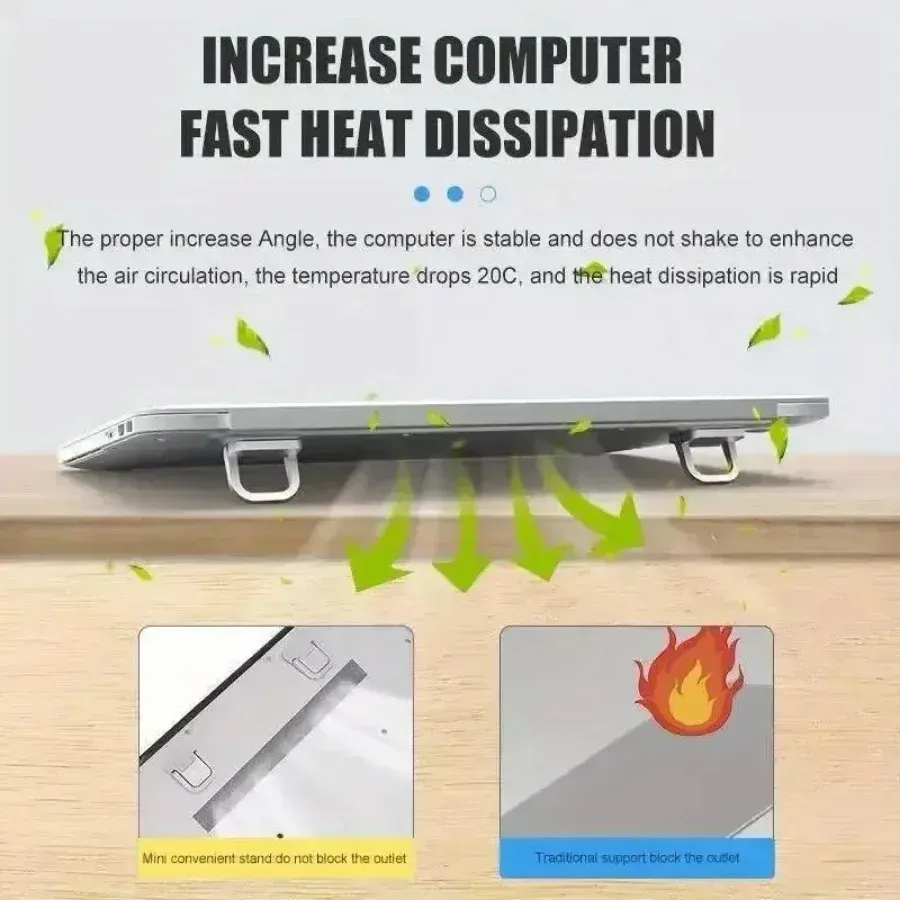 Coussinets en silicone antidérapants du support pour ordinateur portable