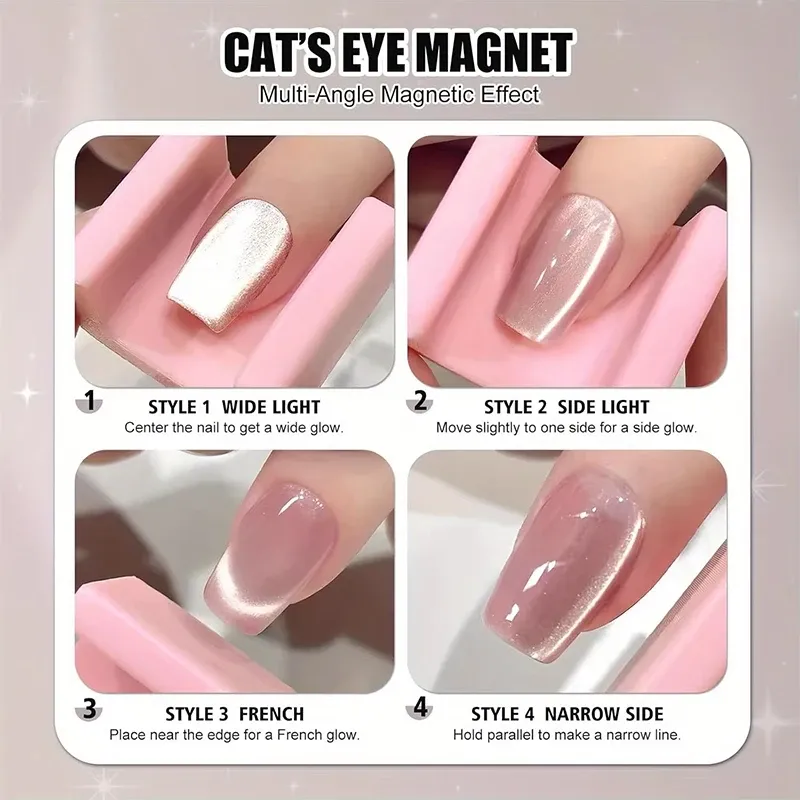 Effet œil de chat sur ongles