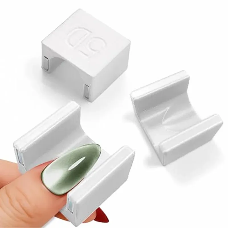 Bâtonnet magnétique œil de chat pour nail art, effet velours 5D : outil pour manucure en salon et DIY 7