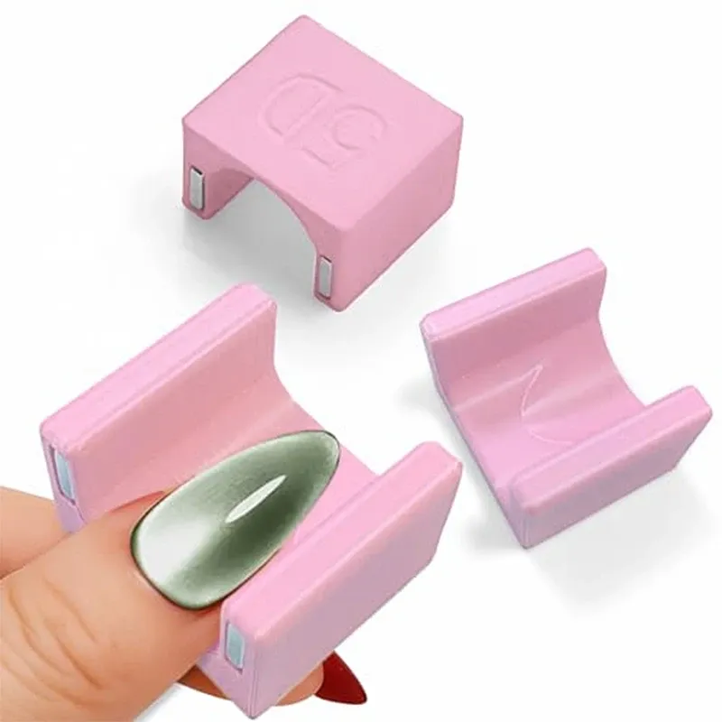 Bâtonnet magnétique œil de chat pour nail art, effet velours 5D : outil pour manucure en salon et DIY 8