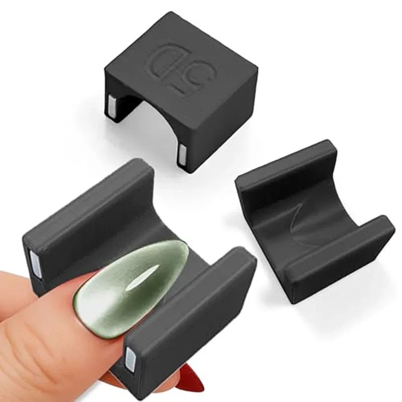 Bâtonnet magnétique œil de chat pour nail art, effet velours 5D : outil pour manucure en salon et DIY 9