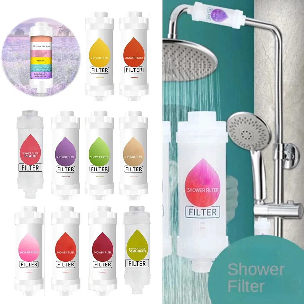 Filtre parfumé pour pomme de douche, eau adoucie pour une peau plus douce